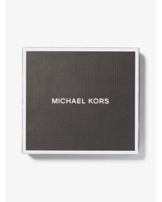 Michael Kors White Signature Logo Card Case And Belt Gift Set for men