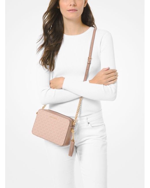 michael kors ginny medium logo crossbody
