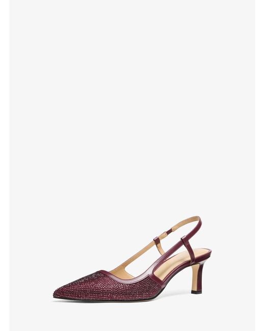 MICHAEL Michael Kors Pink Mk Alora Suede Slingback Pump