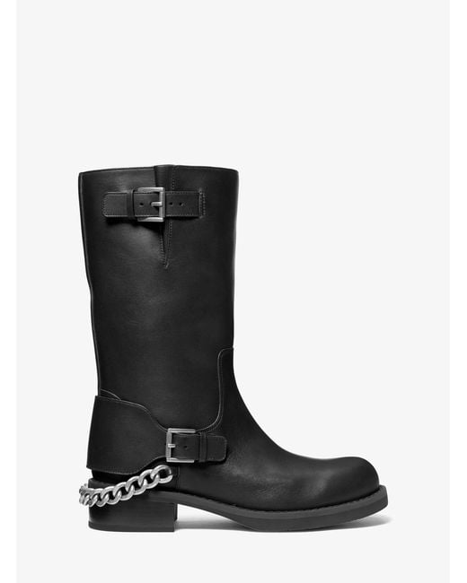 MICHAEL Michael Kors Black Cayden Leather Boot