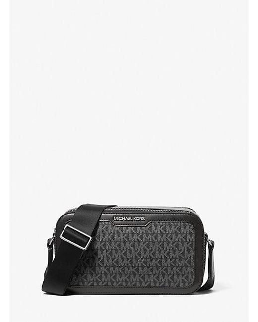 Michael Kors Black Cooper Signature Logo Crossbody Bag for men