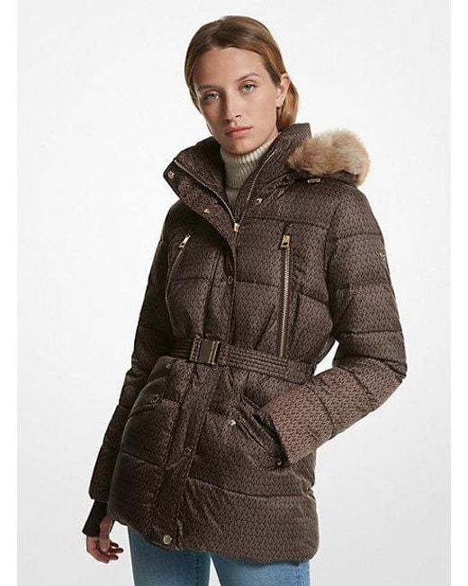 Lauren Ralph Lauren Women's Abrigo Michael Kors Con Cuello De Pelo