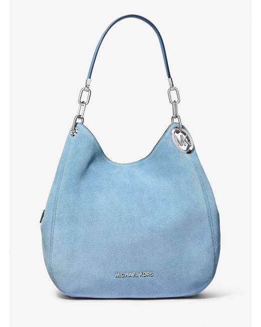 Mk Grand Sac Porté Épaule Lillie En Daim MICHAEL Michael Kors en coloris Blue