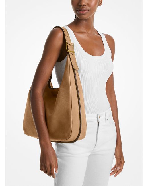 Mk Borsa Hobo Nolita Grande di Michael Kors in Natural