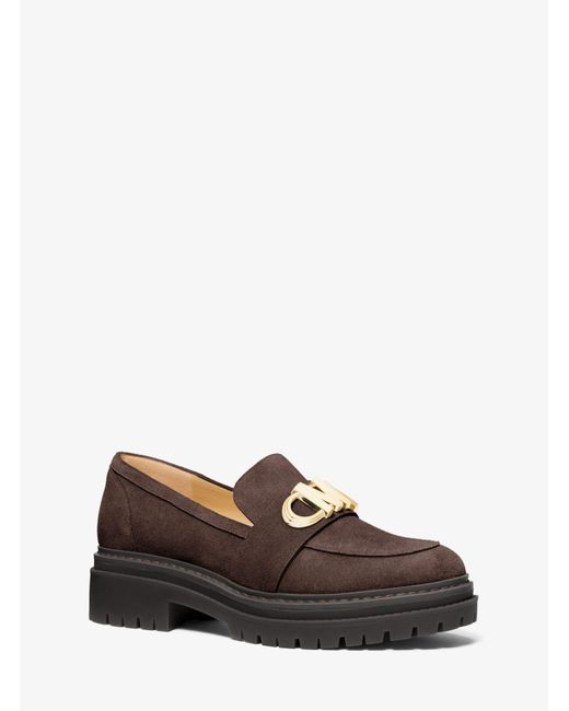 Loafer Parker de ante Michael Kors de color Brown