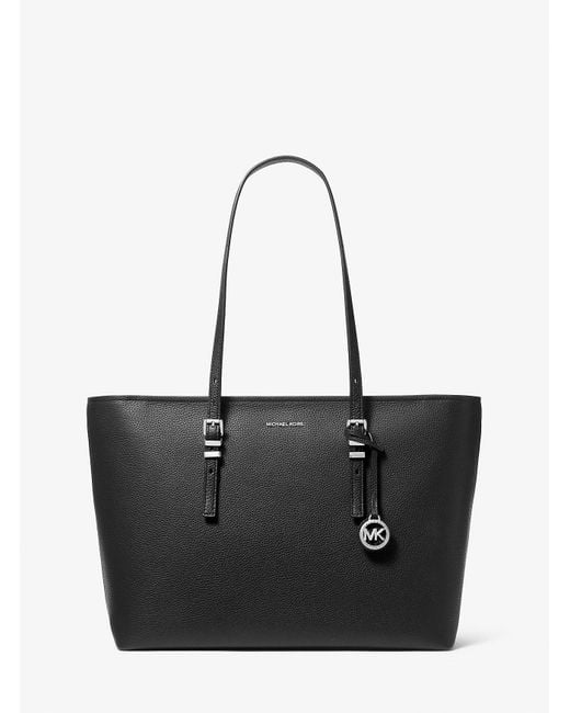 Mk Borsa Tote Quinn Grande di MICHAEL Michael Kors in Black