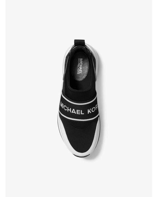 Michael Kors Outlet White Mk Olympia Scuba Slip-On Trainer