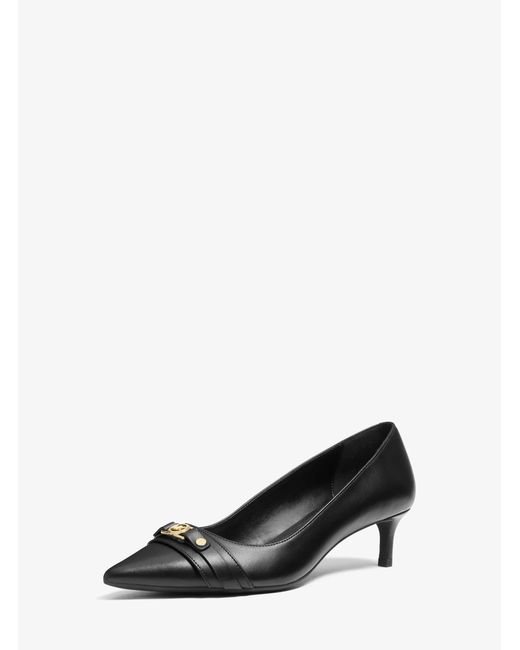 MICHAEL Michael Kors White Mk Mandy Flex Leather Pump
