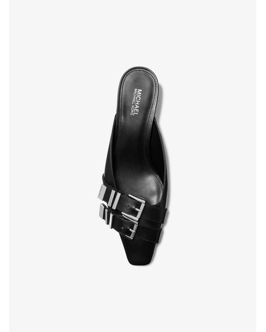 MICHAEL Michael Kors White Mk Darrington Leather Mule