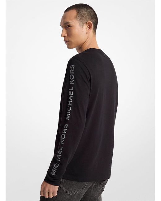 Mk T-Shirt À Manches Longues En Coton Michael Kors pour homme en coloris Black