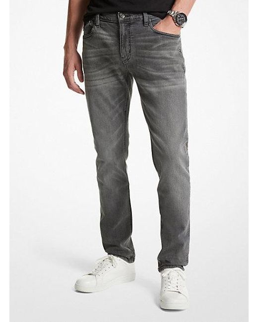 Michael Kors Gray Parker Stretch-denim Jeans for men