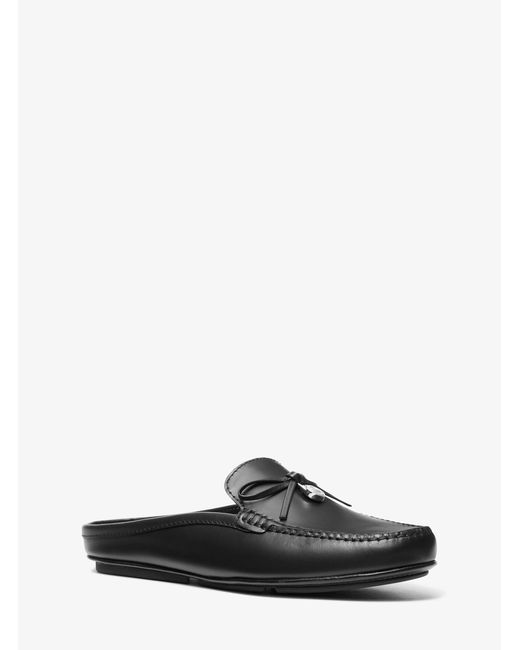 MICHAEL Michael Kors White Mk Greta Leather Mule