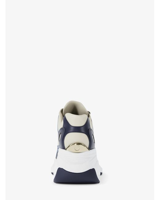 MICHAEL Michael Kors White Zuma Leather Trainer