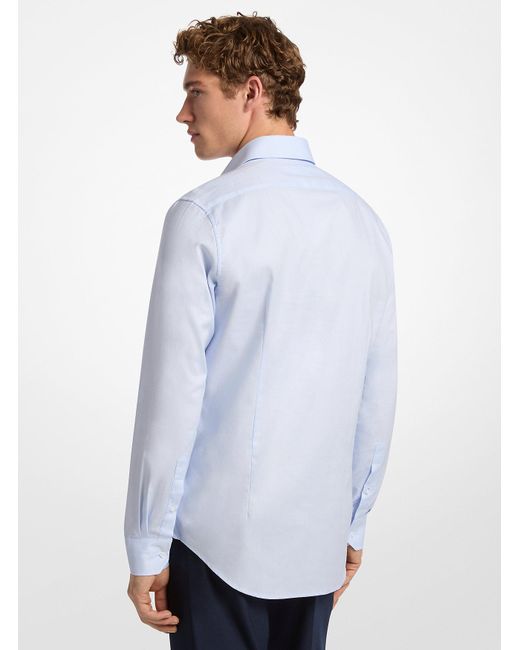 Mkcamisa Slim-Fit De Dobby De Algodón Michael Kors de hombre de color White