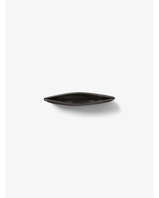 Michael Kors White Mk Mason Suede Card Case for men