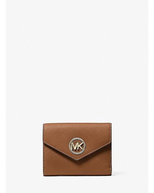 Mk Portafoglio A Tre Ante Carmen Medio di MICHAEL Michael Kors in Brown