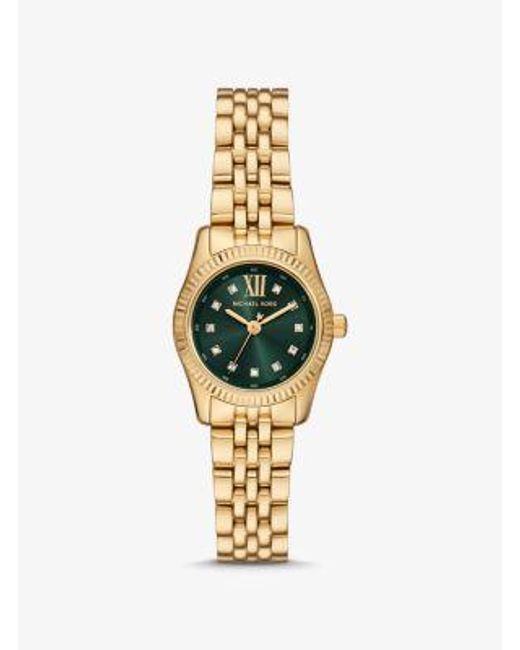 Michael Kors Metallic Petite Lexington Pavé-Tone Watch
