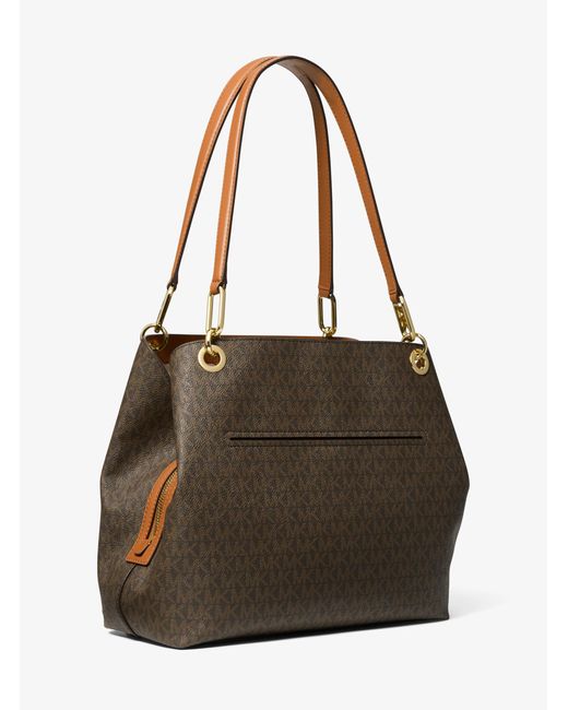 MICHAEL Michael Kors Multicolor Mk Kensington Large Signature Logo Tote Bag