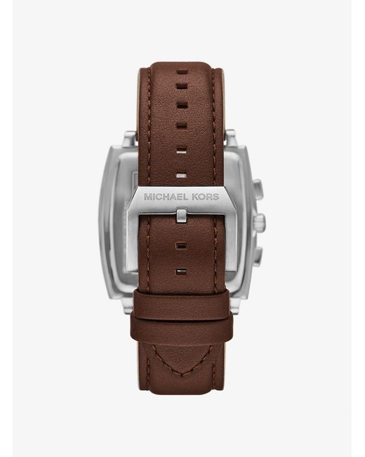 Mkreloj Rhys Oversize En Tono Con Correa De Piel Michael Kors de hombre de color Blue