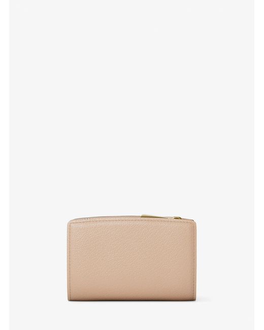 MICHAEL Michael Kors Natural Mk Bryant Medium Pebbled Leather Wallet