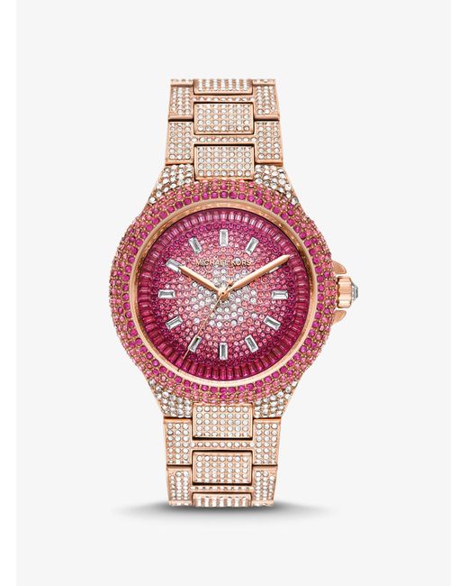 Pink gold watch Michael Kors Gold in Pink gold  26238911