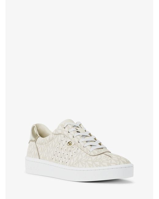 MICHAEL Michael Kors White Mk Scotty Signature Logo Trainers