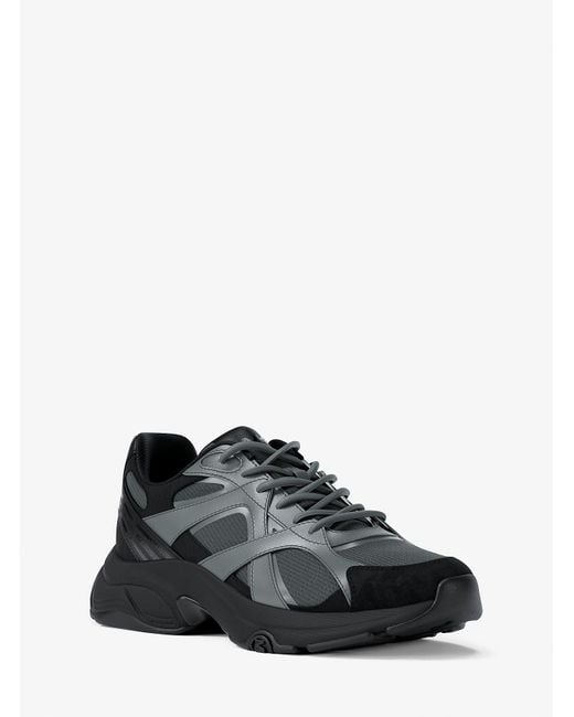 Mk Sneaker Leo di Michael Kors in Black da Uomo