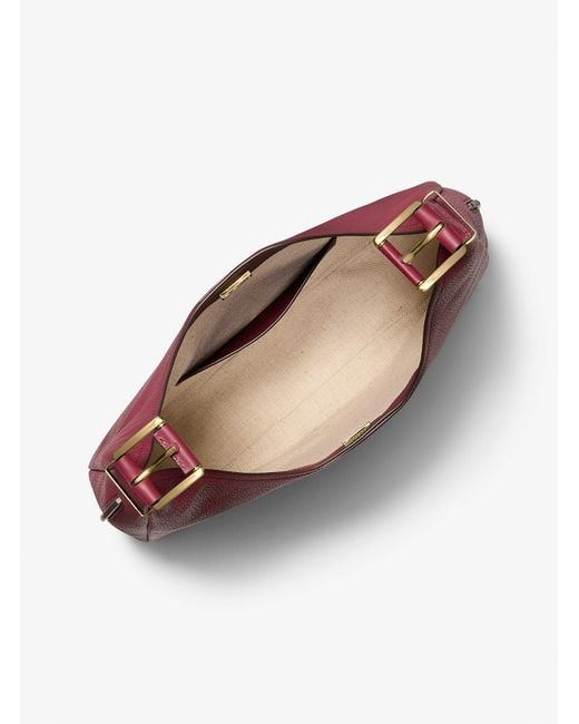 Mkbolso Hobo De Hombro Nolita Grande De Piel Granulada MICHAEL Michael Kors de color Red