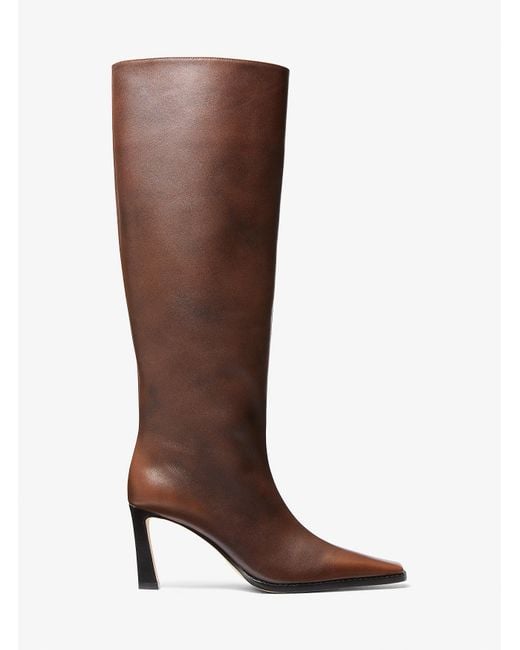 Mk Botte Darrah En Cuir Bruni MICHAEL Michael Kors en coloris Brown