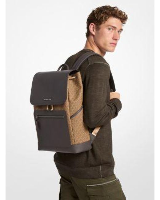 Michael Kors Gray Hudson Travel Rucksack for men