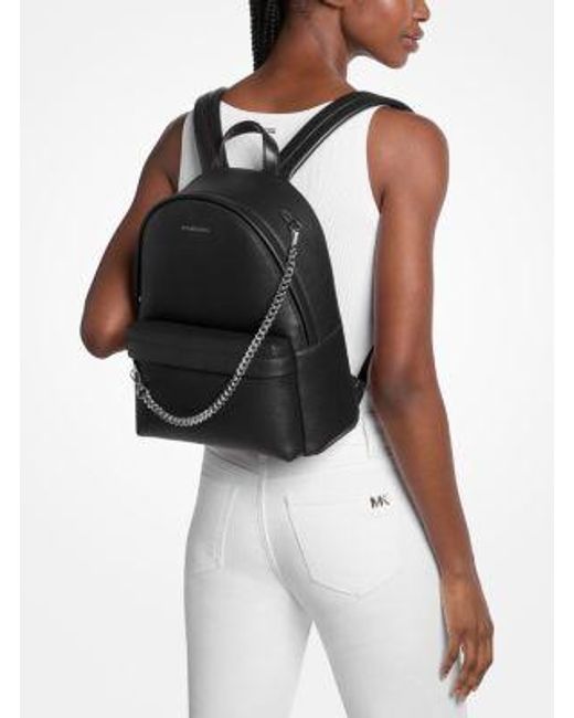 Michael Kors Black Slater Medium Backpack