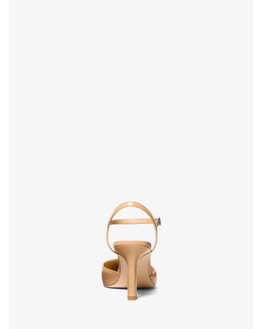 MICHAEL Michael Kors Natural Mk Amara Leather Mid Pump