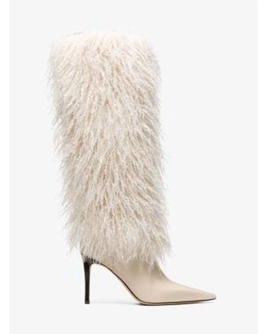 Michael Kors Natural Dawn Faux Shearling Boot