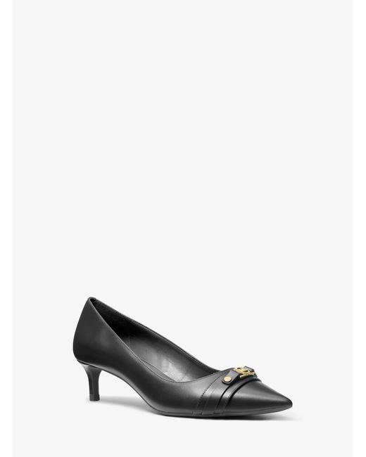 MICHAEL Michael Kors White Mk Mandy Flex Leather Pump