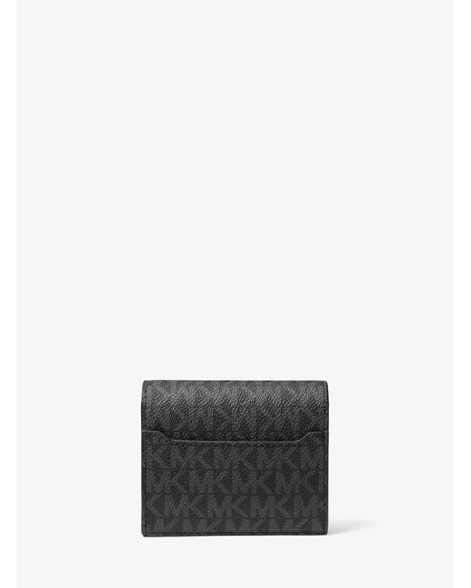 Michael Kors Gray Hudson Signature Logo Wallet for men