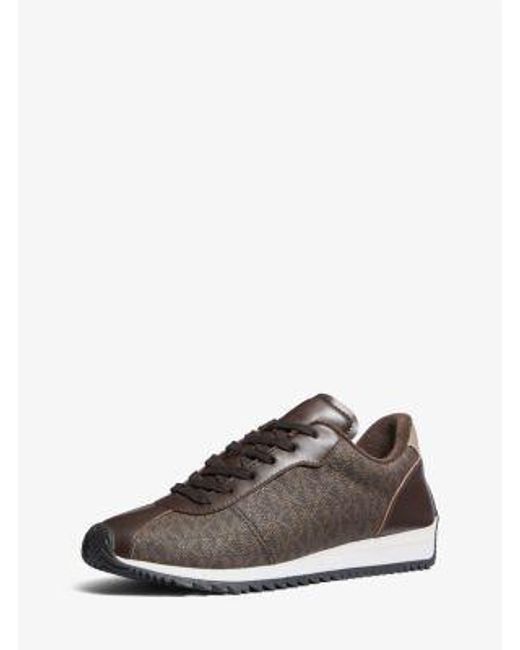 MICHAEL Michael Kors Brown Mk Rhodes Signature Logo Trainer