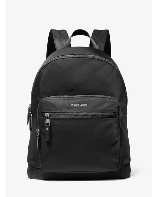 Michael Kors Black Hudson Nylon Backpack for men