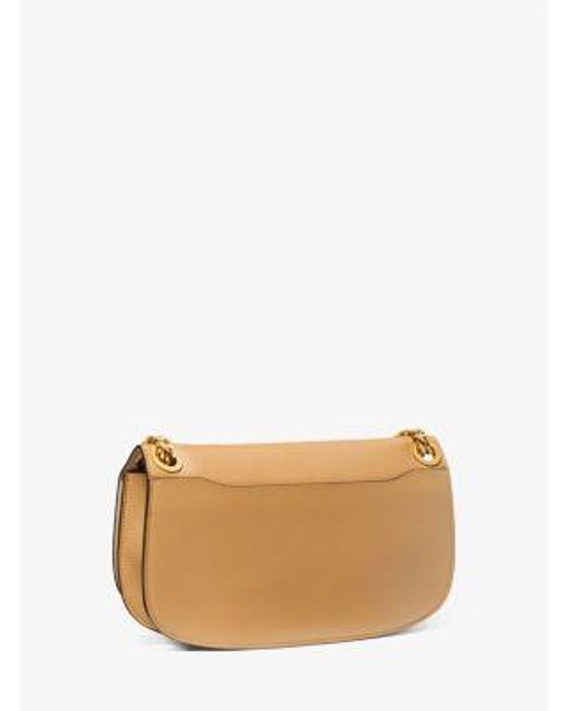 Michael Kors Natural Christie Medium Leather Envelope Bag
