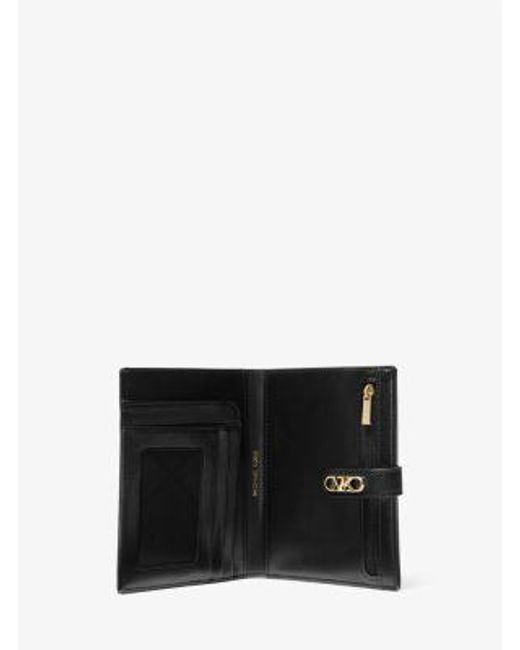 MICHAEL Michael Kors Mk Metallic Empire Signature Logo Passport Wallet