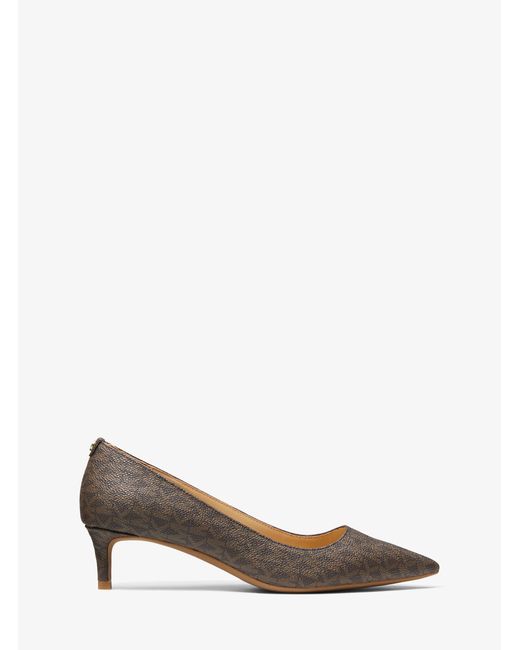 MICHAEL Michael Kors Natural Mk Alina Flex Logo Kitten Pump