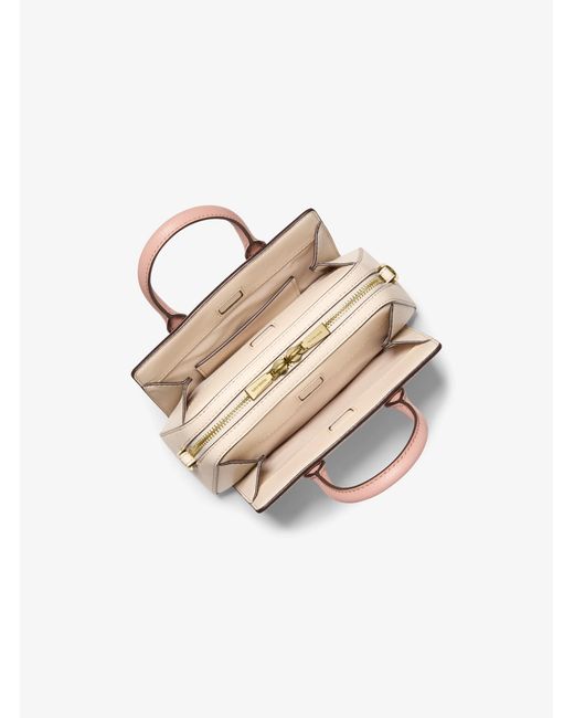 MICHAEL Michael Kors Natural Mk Laila Extra-Small Pebbled Leather Crossbody Bag