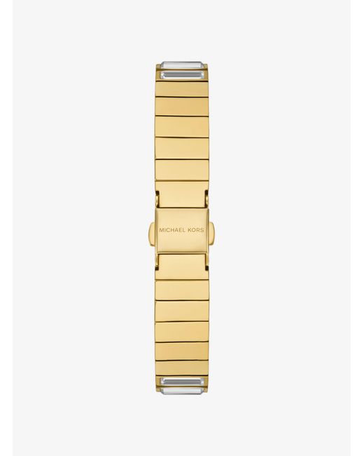 Michael Kors Metallic Limited-Edition Mini Darrington Pavé Bezel-Tone Watch