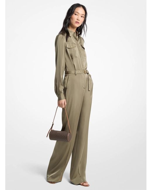 MICHAEL Michael Kors Natural Satin Jumpsuit