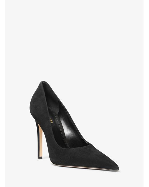MICHAEL Michael Kors Black Mk Elyse Suede Pump