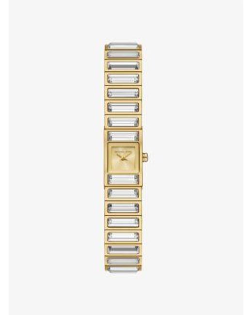 Michael Kors Metallic Limited-Edition Mini Darrington Pavé Bezel-Tone Watch