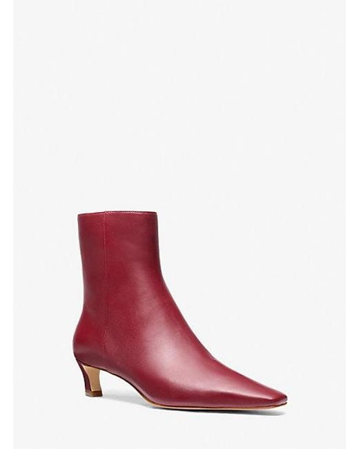Michael kors boots red new arrivals