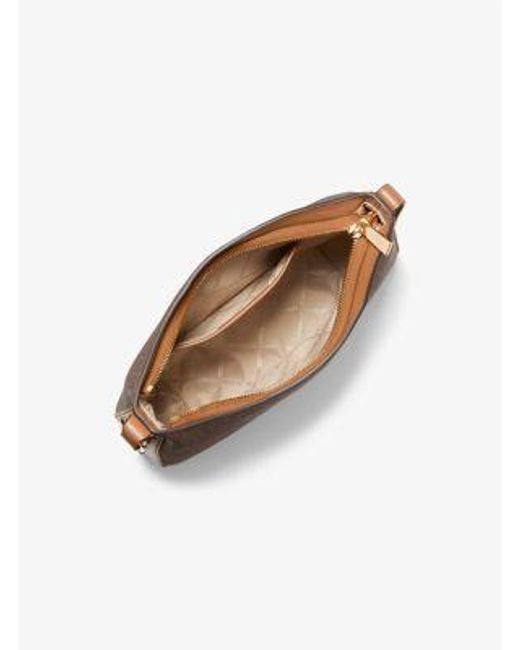 Mk Borsa A Tracolla Kensington Grande Con Logo di MICHAEL Michael Kors in Brown
