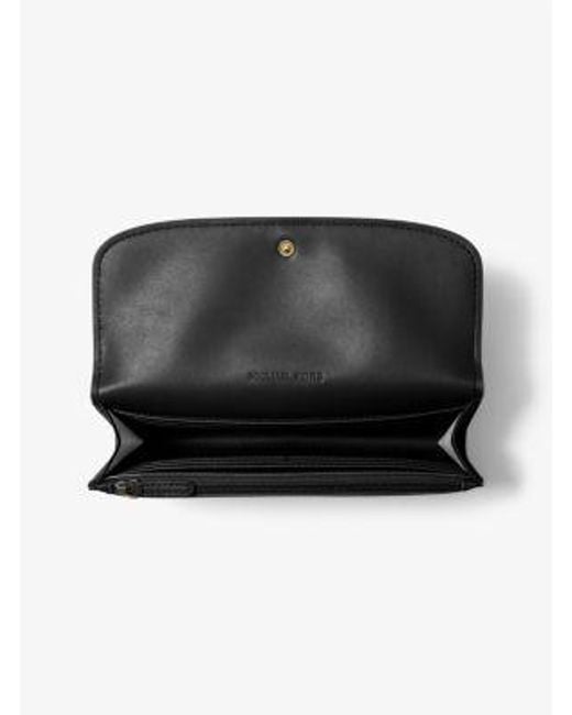 Michael Kors Black Hamilton Large Leather Continental Wallet