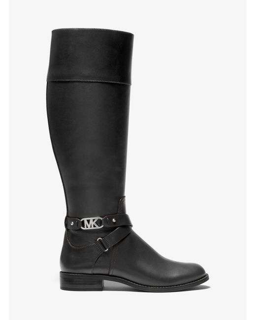 michael kors kincaid leather riding boot