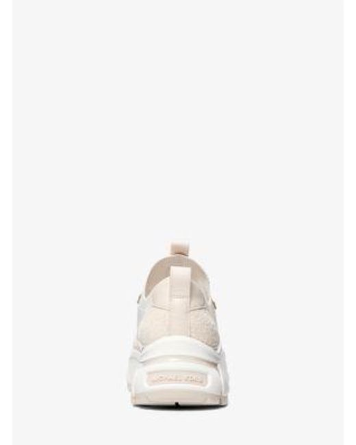 MICHAEL KORS DARIUS ホワイト スニーカー Darius Mixed-Media Trainer | Michael Kors [US]